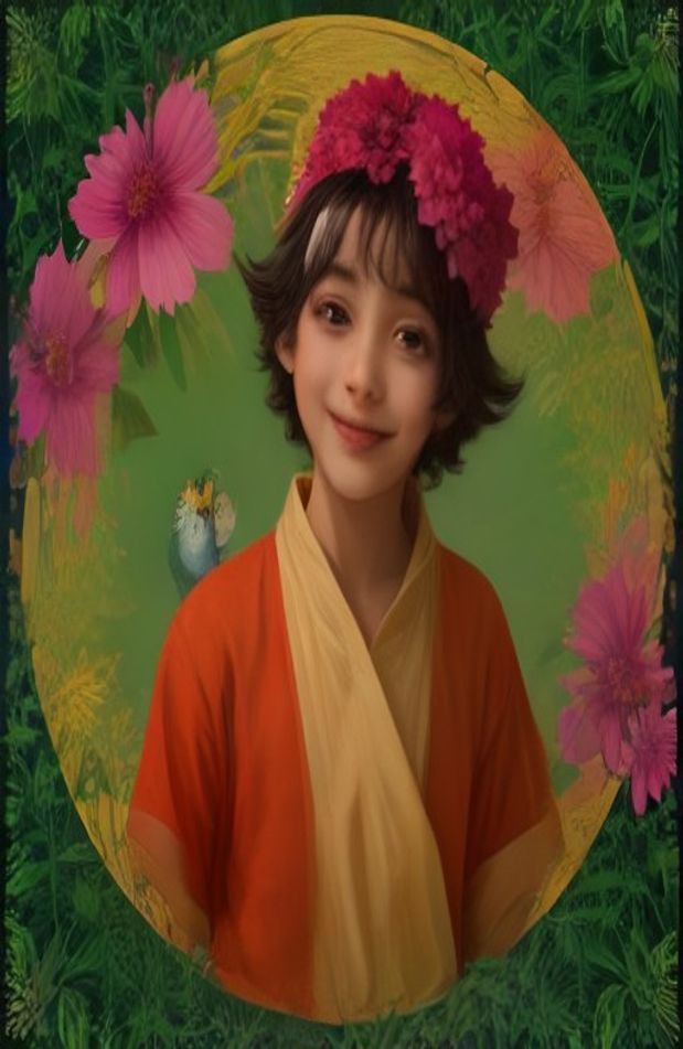 Natkhat Krishna HD AI Wallpaper