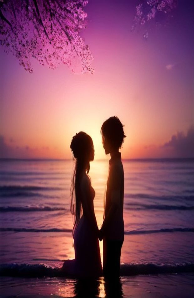 Romantic Love 3d AI Wallpaper