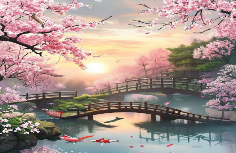 Japanese Aesthetic AI Wallpaper