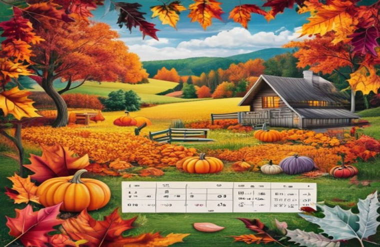 October Calendar AI Wallpaper