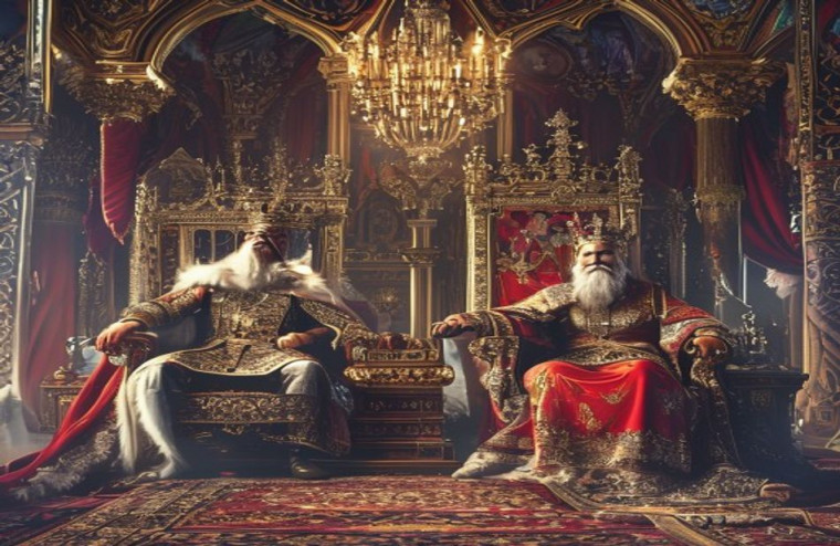King And Queen AI Wallpaper