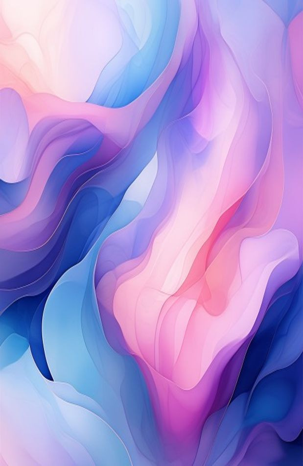 Pink Purple And Blue AI Wallpaper