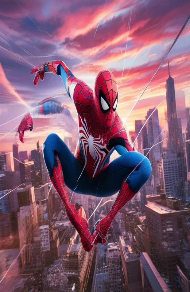 Spiderman 3d AI Wallpaper