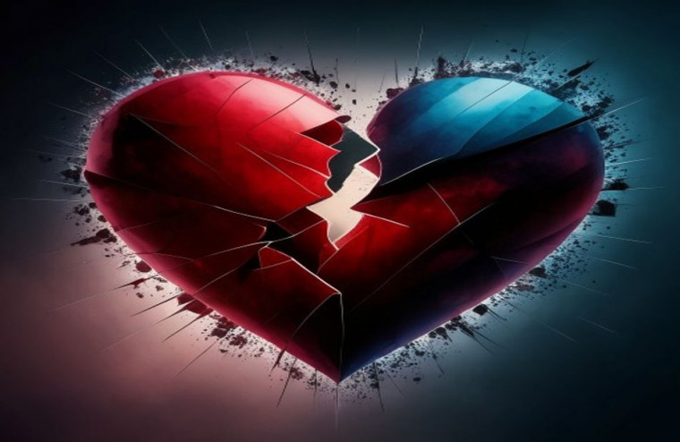Broken Heart AI Wallpaper HD