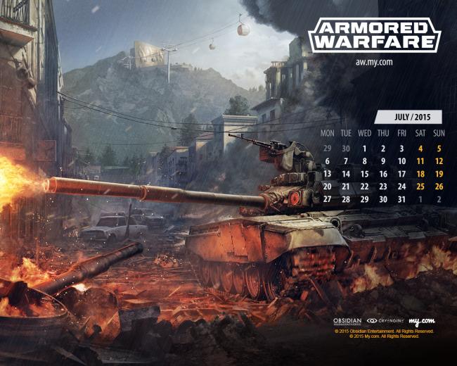 Free download Armored Warfare calendar wallpaper Armored Talk an