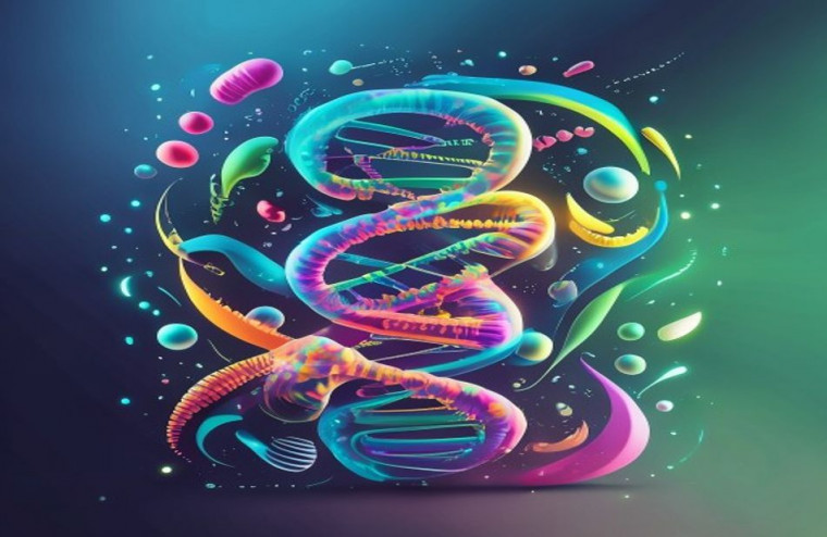 3d Dna AI Wallpaper