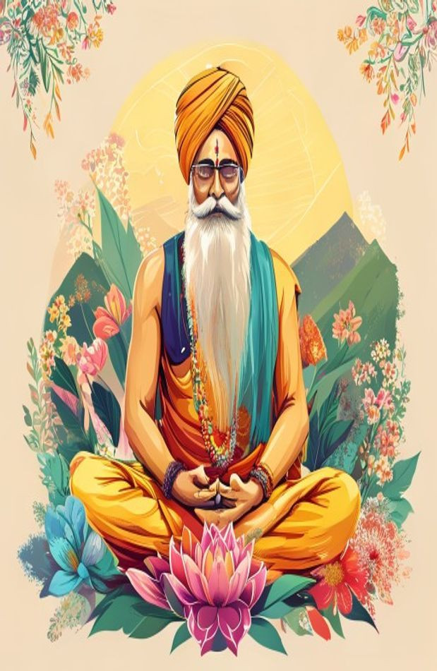 Sikh Guru AI Wallpaper
