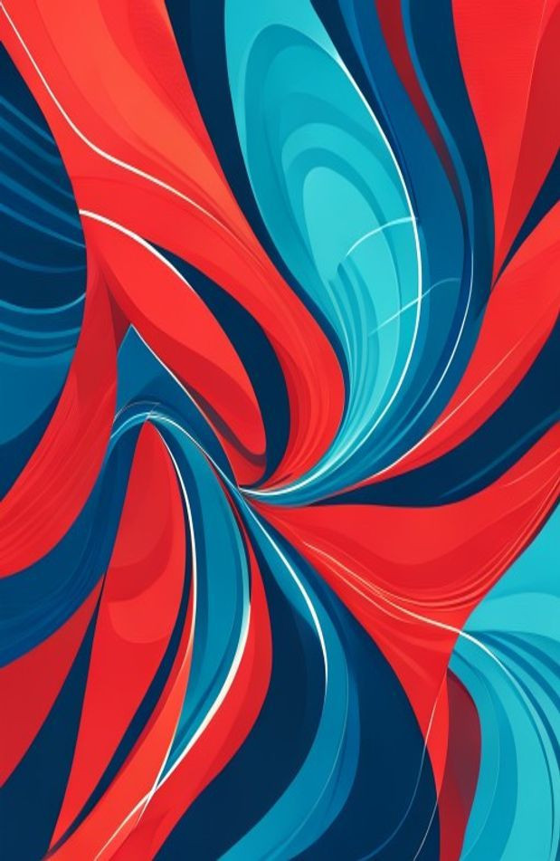 Red And Blue AI Wallpaper