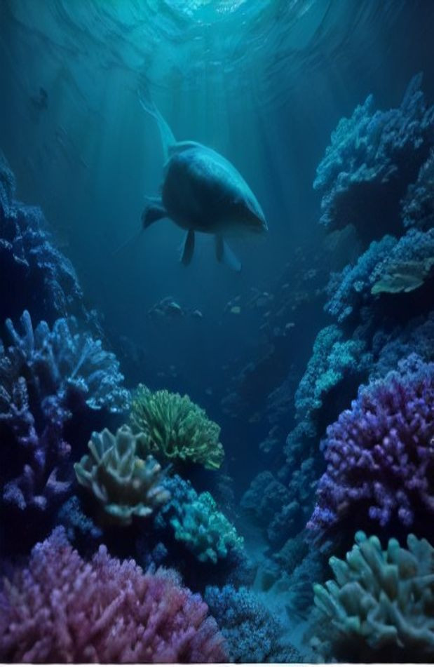 HD Ocean Sea Life AI Wallpaper
