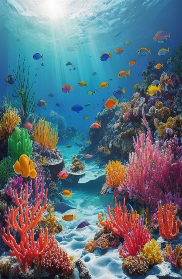 Ocean Floor AI Wallpaper