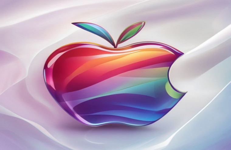 3d Apple Logo AI Wallpaper