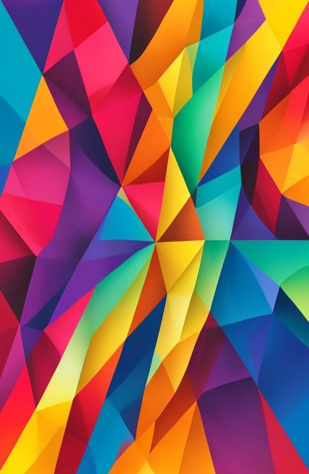 HD Polygon AI Wallpaper