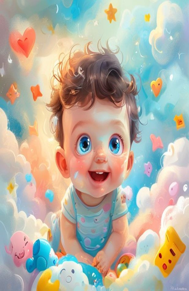 Baby Boy Image AI Wallpaper