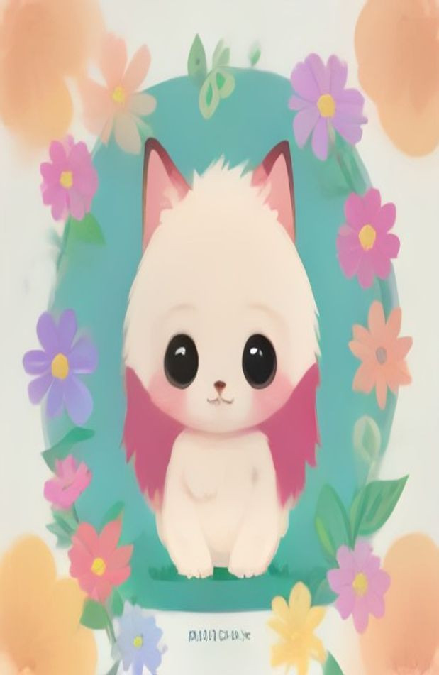 Cute Chibi AI Wallpaper