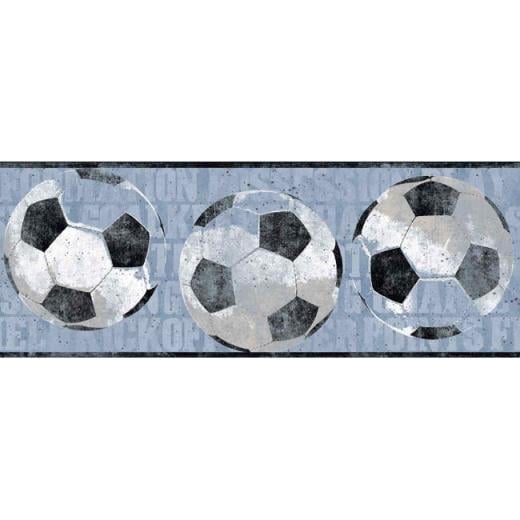 Free download Black Blue ZB3173BD Soccer Ball Wallpaper Border Baby ...