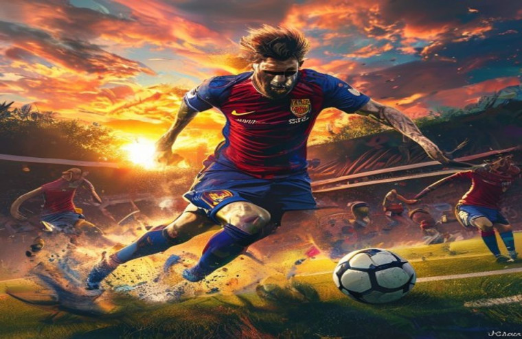 Football AI Wallpaper Lionel Messi