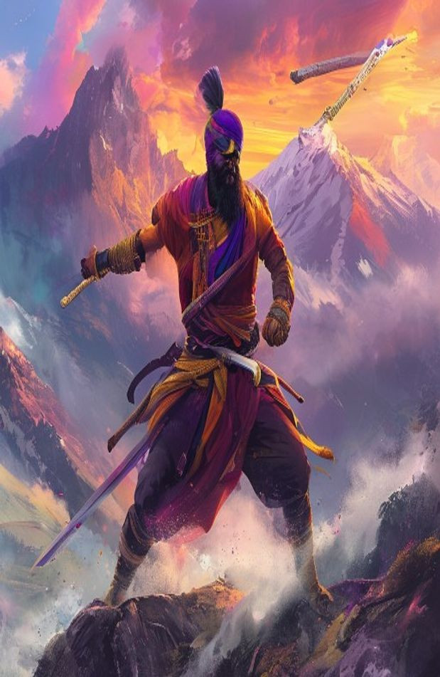Sikh Warrior AI Wallpaper