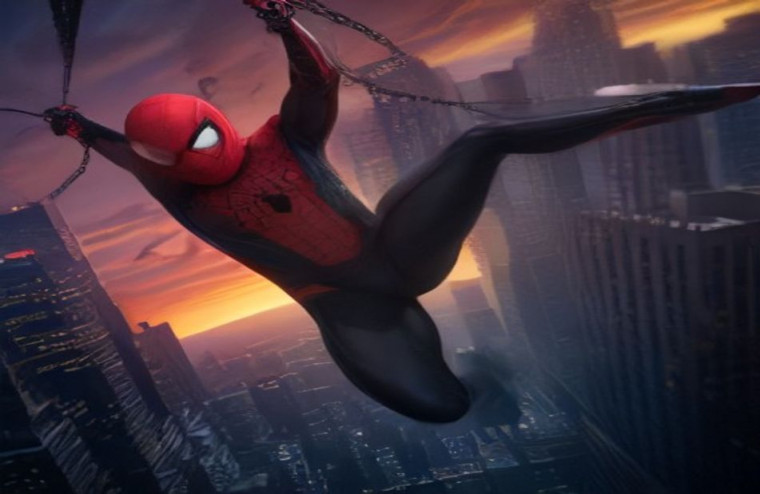 Black Spiderman AI Wallpaper