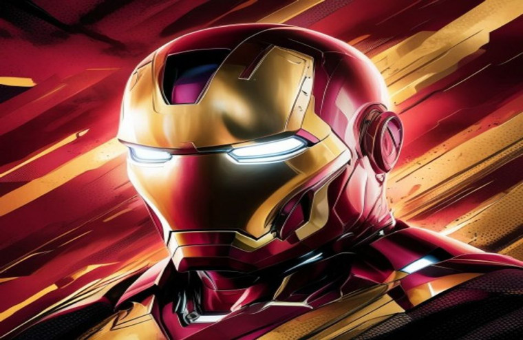 Iron Man Face AI Wallpaper