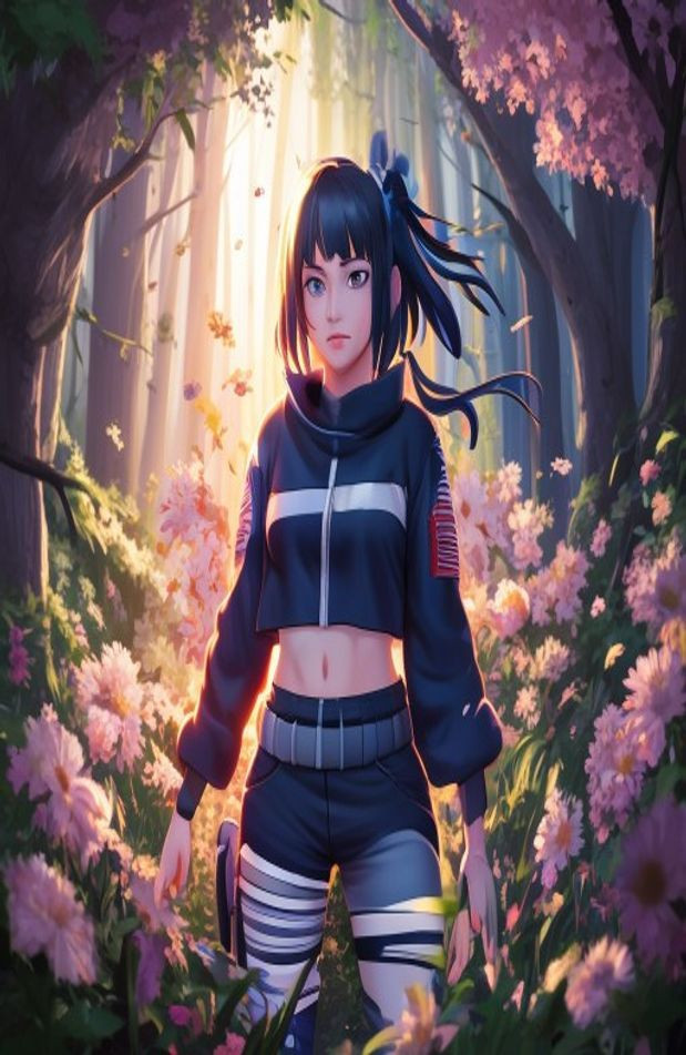 Naruto Hinata AI Wallpaper