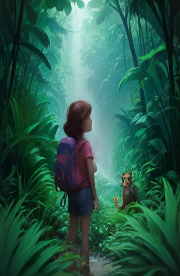 Dora The Explorer AI Wallpaper
