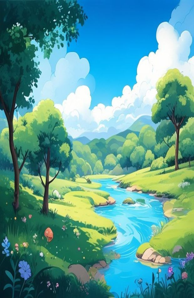 Studio Ghibli AI Wallpaper