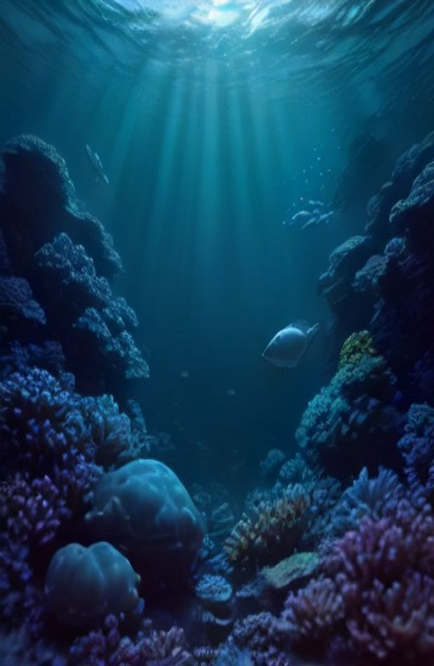 Under The Ocean AI Wallpaper