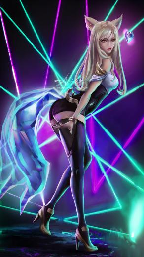 Free Download Sexy Kda Ahri Evelynn Lol Wallpapers 1919x1486 For Your