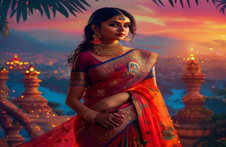 Tamil Actress HD AI Wallpaper