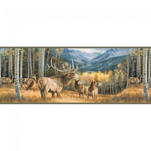 Free download Green rustic cabins wallpaper border wallpaper border