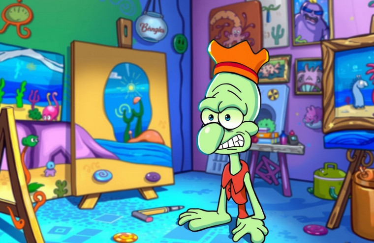 Squidward AI Wallpaper