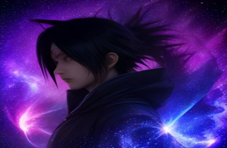 Sasuke Rinnegan AI Wallpaper