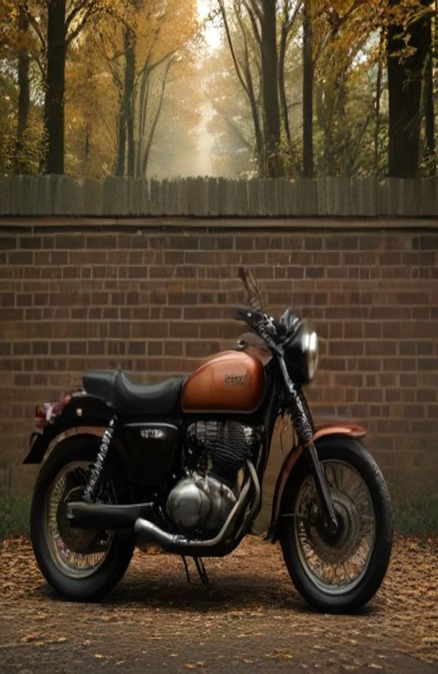 Vintage Motorcycle AI Wallpaper