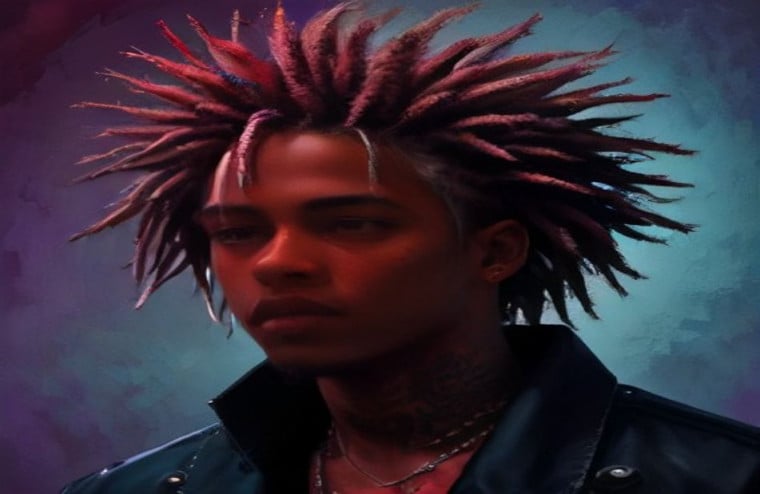 Xxxtentacion Red AI Wallpaper