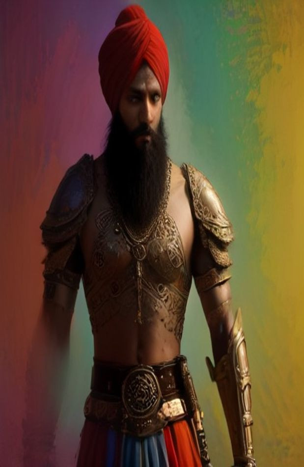 Sikh Warrior AI Wallpaper