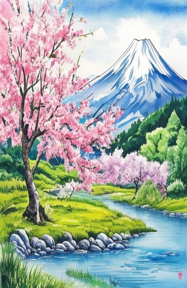 Japanese Art AI Wallpaper
