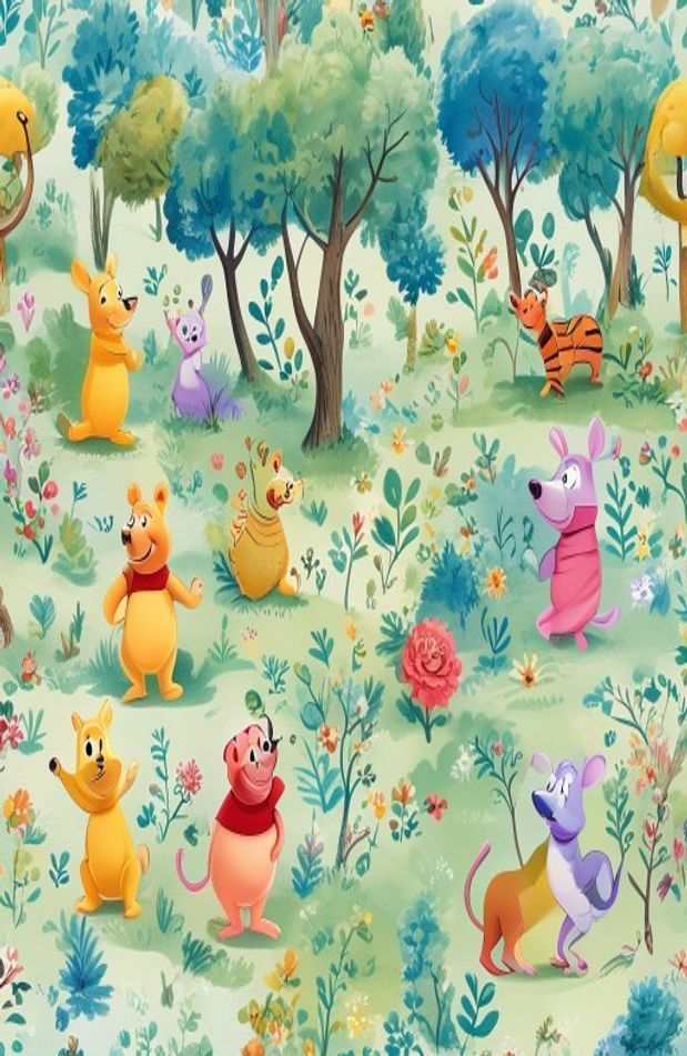Classic Winnie The Pooh AI Wallpaper