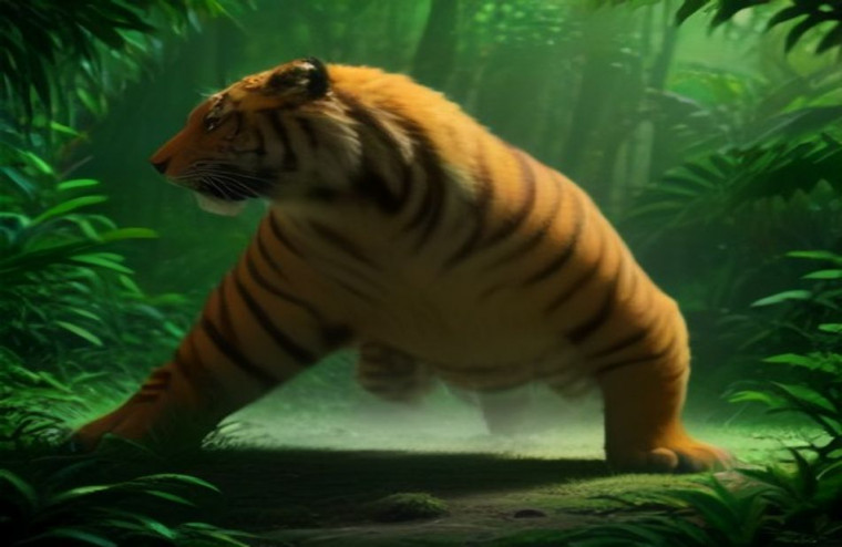 3d Tiger AI Wallpaper
