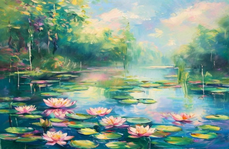 HD Monet AI Wallpaper