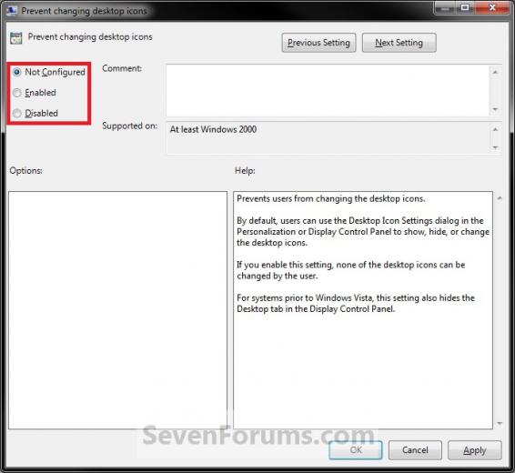 Free download Prevent themes from changing Desktop icons in Windows