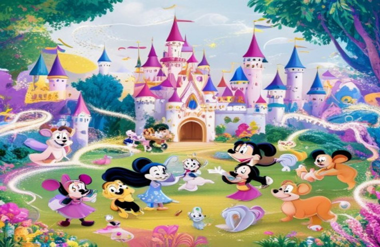 Cute Disney AI Wallpaper