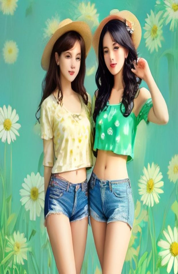 Daisy Duke Shorts AI Wallpaper