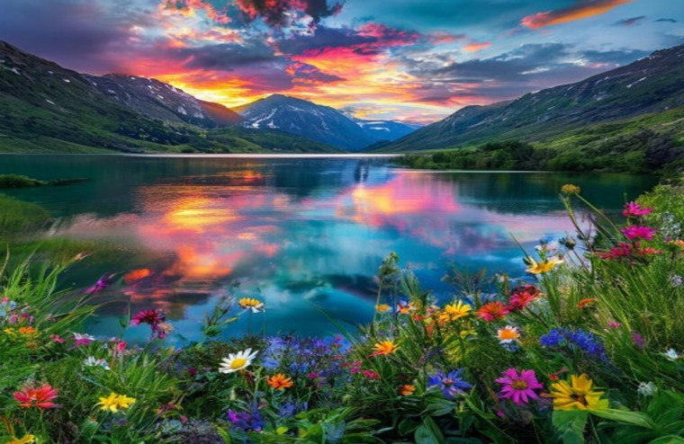 Beautiful Nature AI Background