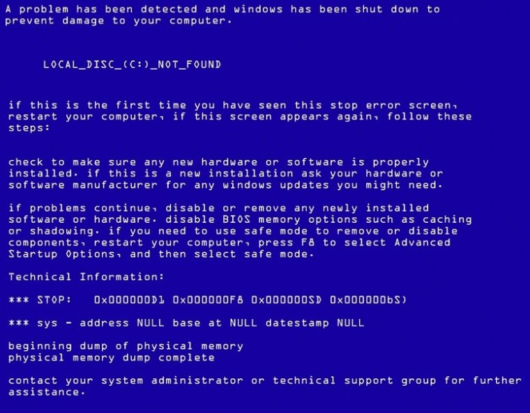 Free download Blue Screen of Death Wallpapers for April Fools Day ...