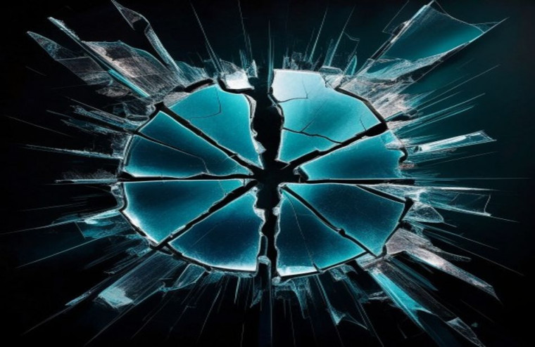 Cracked Screen AI Wallpaper Windows
