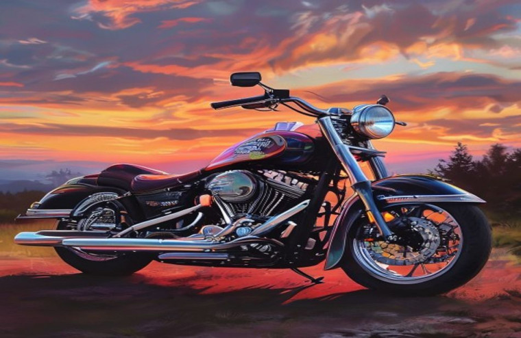 Harley Davidson AI Wallpaper