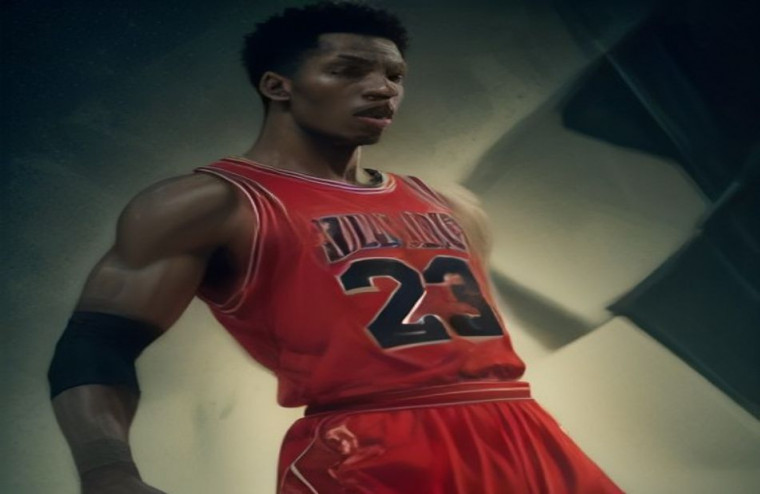 Michael Jordan Dunk AI Wallpaper