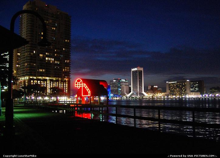 Free download Wallpaper usa jacksonville florida bridge city night