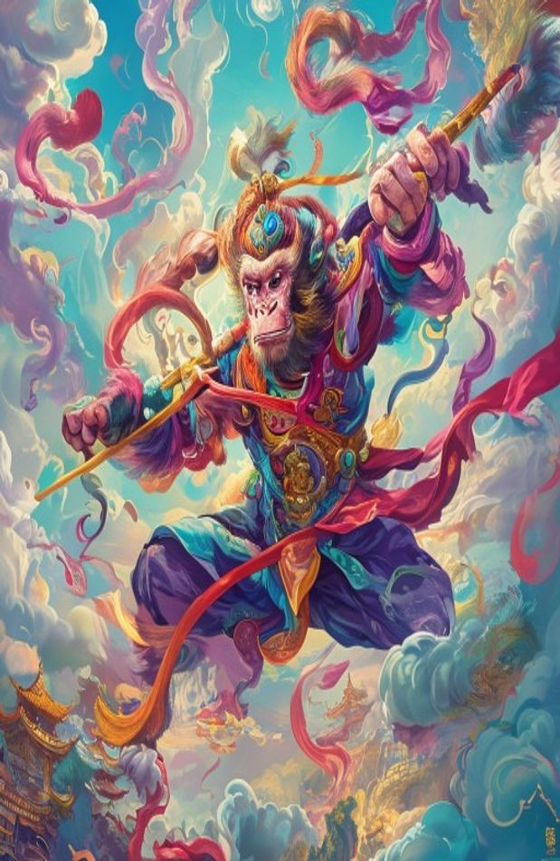 Monkey King AI Wallpaper
