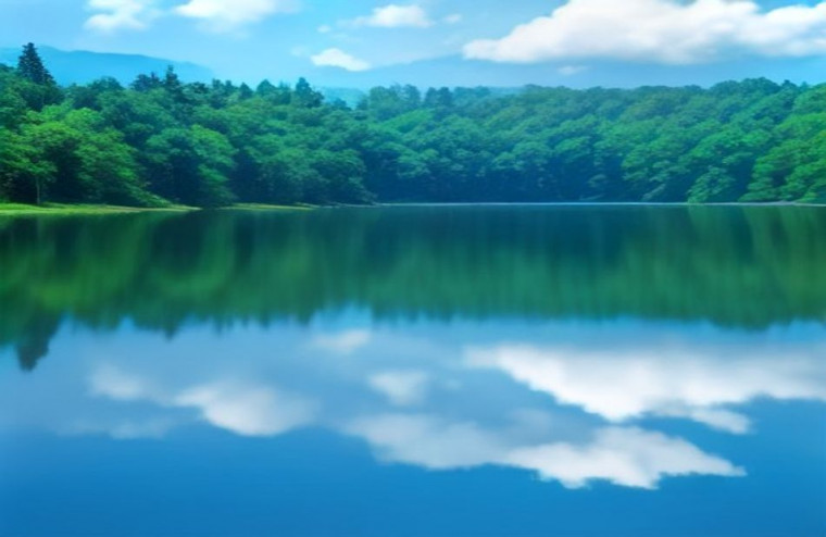 Blue HD AI Wallpaper